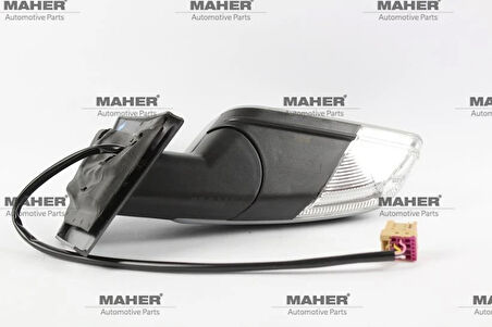 AYNA DIŞ DİKİZ POLO 2005-2009 ELEKTRİKLİ, ISITMALI, SİNYALLİ, ASTARLI SAĞ 6Q1857508AJ9B9