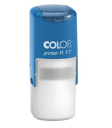 COLOP R17 YUVARLAK MAVİ KASA SİYAH KEÇE - 17MM