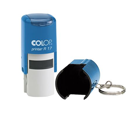 COLOP R17 YUVARLAK MAVİ KASA SİYAH KEÇE - 17MM
