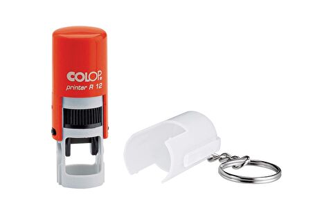 COLOP R12 YUVARLAK KIRMIZI KASA SİYAH KEÇE - 12MM