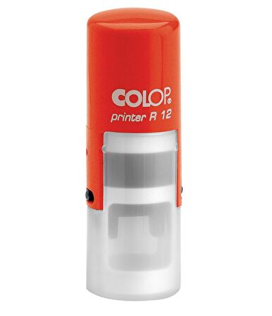 COLOP R12 YUVARLAK KIRMIZI KASA SİYAH KEÇE - 12MM