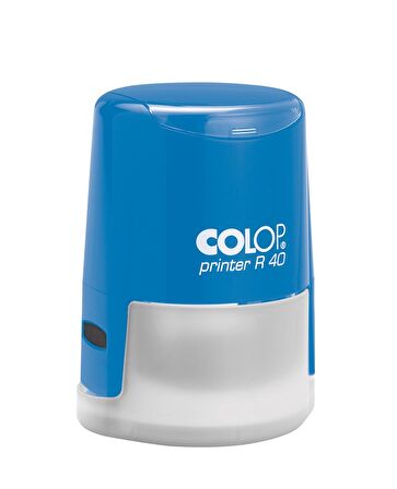 COLOP R40 YUVARLAK MAVİ KASA SİYAH KEÇE - 40MM