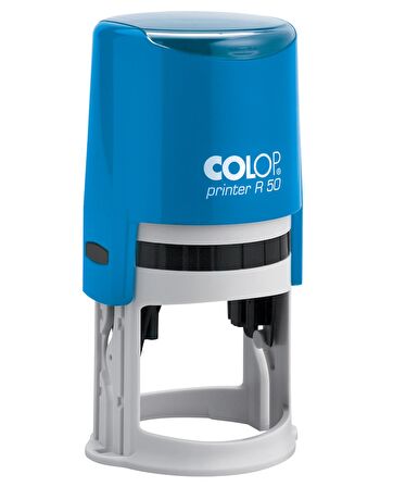 COLOP R50 YUVARLAK MAVİ KASA SİYAH KEÇE - 50MM