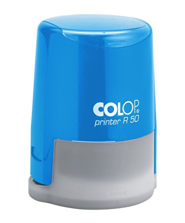 COLOP R50 YUVARLAK MAVİ KASA SİYAH KEÇE - 50MM