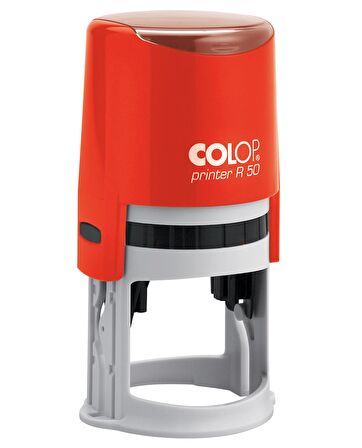 COLOP R50 YUVARLAK KIRMIZI KASA SİYAH KEÇE - 50MM