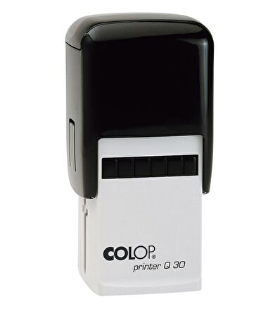 COLOP Q30 KARE SİYAH KASA SİYAH KEÇE - 30X30MM