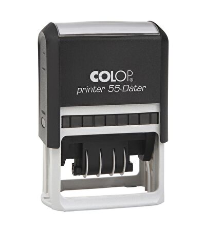 COLOP PRINTER 55 TARİH KAŞE(TR) SİYAH KASA SİYAH KEÇE - 40X60MM