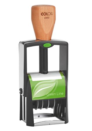 COLOP 2360 GREEN LINE TARİH KAŞE(ENG) MAVİ KEÇE