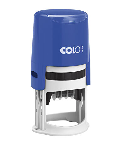 COLOP R40 TARİH KAŞE(EN) MAVİ KASA MAVİ/KIRMIZI KEÇE - 40MM