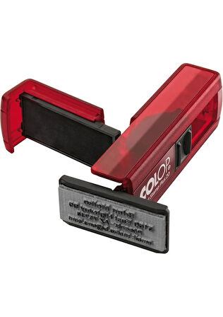 COLOP CEP20 KAŞE KIRMIZI KASA MAVİ KEÇE - 14X38MM
