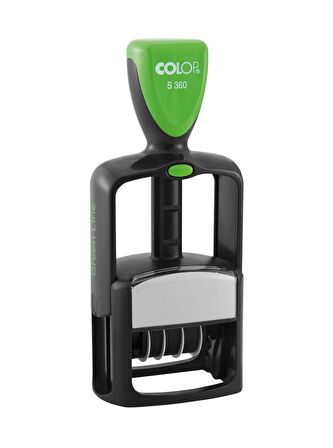 COLOP S 360 GREEN LINE TARİH KAŞE(ENG) MAVİ KEÇE