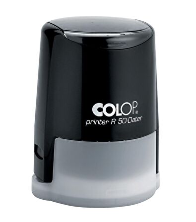 COLOP R50 TARİH KAŞE(TR) SİYAH KASA MAVİ/KIRMIZI KEÇE - 50MM