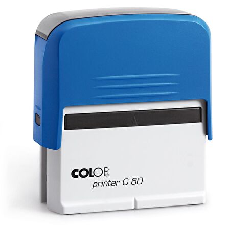 COLOP PRINTER C60 MAVİ KASA MAVİ KEÇE - 37X76MM