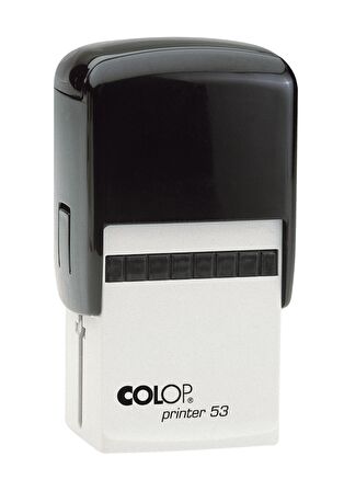 COLOP PRINTER 53 TARİH KAŞE(TR) SİYAH KASA MAVİ/KIRMIZI KEÇE - 30X45MM