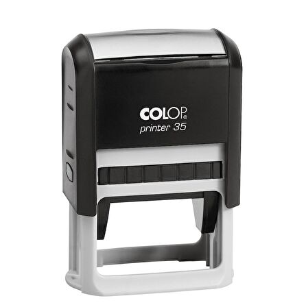 COLOP PRINTER 35 TARİH KAŞE(TR) SİYAH KASA MAVİ/KIRMIZI KEÇE - 30X50M