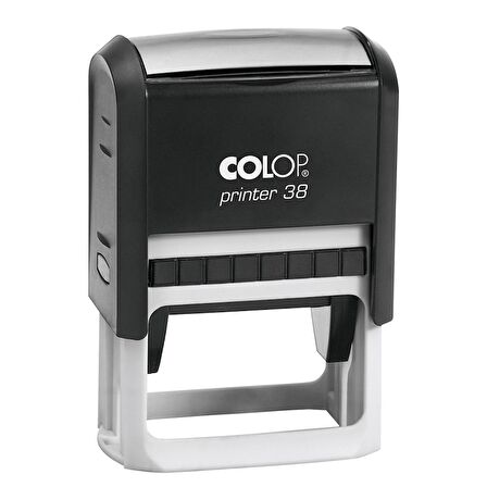 COLOP PRINTER 38 TARİH KAŞE(TR) SİYAH KASA MAVİ/KIRMIZI KEÇE - 33X56MM