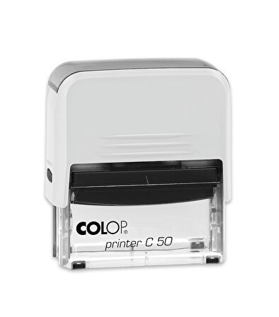 COLOP PRINTER C50 BEYAZ KASA SİYAH KEÇE - 30X69MM
