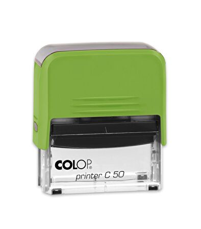 COLOP PRINTER C50 YEŞİL KASA SİYAH KEÇE - 30X69MM