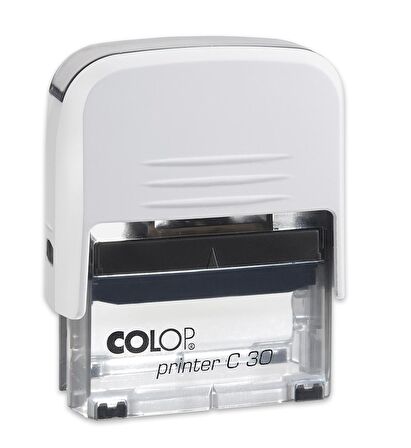 COLOP PRINTER C30 BEYAZ KASA MAVİ KEÇE - 18X47MM