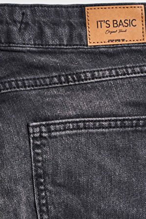 Kadın Füme Renk 2w5-1 Midrise Flare Fit İç Boy 83cm Esnek Kumaş Denim Jean