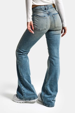 Kadın A.Tint 4s6-32 Mid Rise Flare Fit Esnek Kumaş Denim Jean