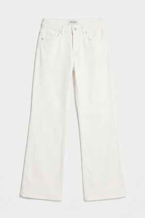 Kadın Kırık Beyaz 7s6-101 Mid Rise Flare Fit Denim Jean