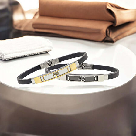   Hayat Ağacı Desenli Çelik Bileklik 3183SCB026 