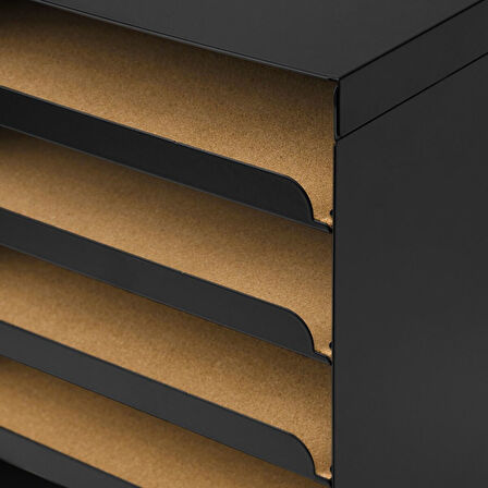 Evrak rafı, antrasit, 32x25x32 cm