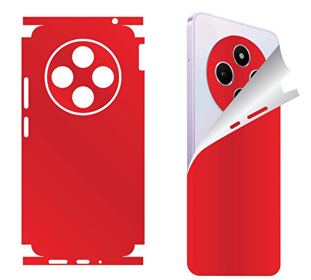 Xiaomi Mi 12 T Pro  için uyumlu 360 full arka ve yan kaplama koruma sticker -Kırımzı