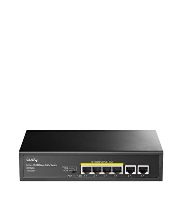 CUDY 6-Port 10/100M PoE+ Switch 60W