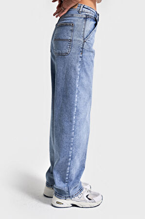 Kadın Snow Kot Rengi 4s6-27 Skater Fit Esnek Kumaş Denim Jean