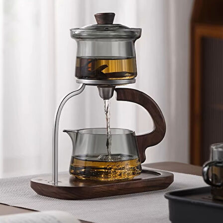 Otomatik Manyetik Borosilikat Demlik Seti 