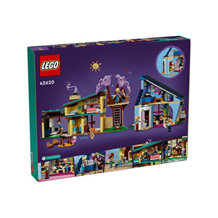 42620 LEGO® Friends Olly ve Paisley'nin Aile Evleri 1126 parça +7 yaş