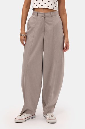 Kadın Gri s6-57 Skater Balon Fit Pantolon