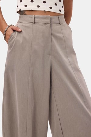 Kadın Gri s6-57 Skater Balon Fit Pantolon