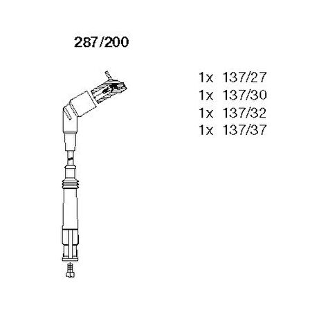 ATESLEME BUJI KABLO SETI BMW E36 M43 1993-2000 12121247361