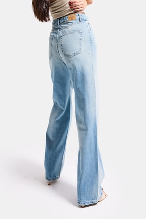 Kadın Kot Rengi 4s6-32 Straight Fit Yüksek Bel Denim Jean