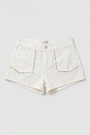 Kadın Kırık Beyaz T-7s6-101 Mini Drop Detaylı Tasarım Denim Jean