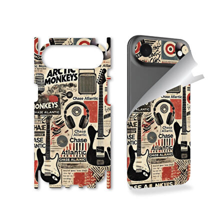 Apple İphone 17 Air için full kaplama koruma sticker kılıfsız kullanım için çizilme önleyici MÜZİK