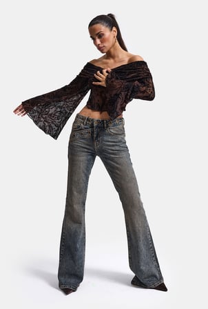 Kadın Tint 4w6-9 Flare Fit Komfort Kumaş Tasarım Denim Jean