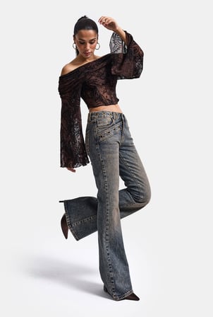 Kadın Tint 4w6-9 Flare Fit Komfort Kumaş Tasarım Denim Jean