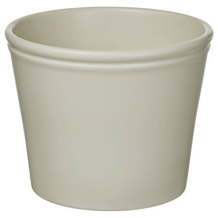 Toprak saksı, açık gri-bej, 15 cm
