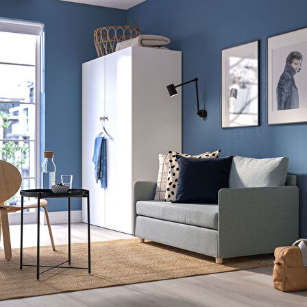 2'li yataklı kanepe, knisa açık gri