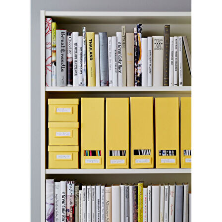 Kitaplık, beyaz, 80x28x202 cm