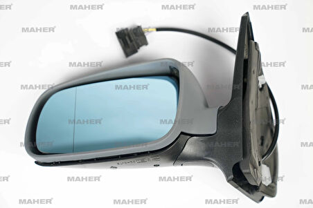 AYNA DIŞ DİKİZ GOLF4 / BORA 1998-2003 ELEKTRİKLİ, MAVİ CAM SOL 1J1857507D01C