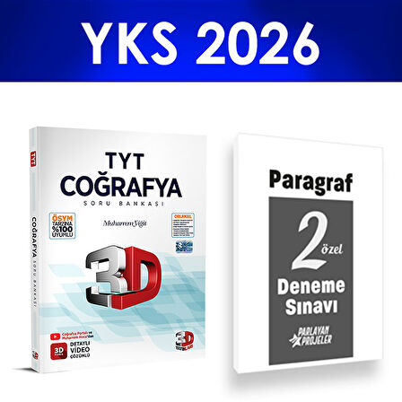 2026 TYT Coğrafya Soru Bankası 3D Yayınları Paragraf Deneme Hediye