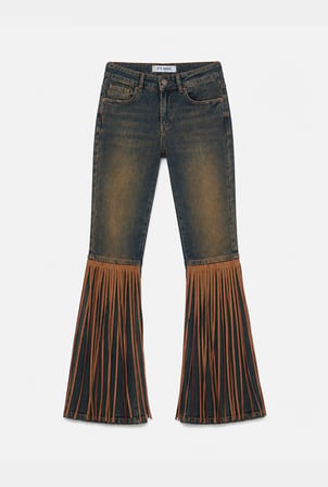 Kadın 2w6-85 Flare Fit Özel Tasarım Denim Jean