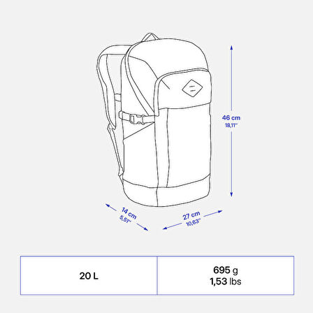 Outdoor Sırt Çantası - 20 L - NH Arpenaz 500