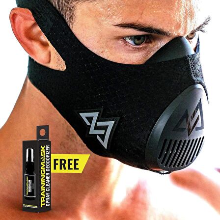 TRAININGMASK Egzersiz Eğitim Maskesi 3.0  - Sprey Temizleme