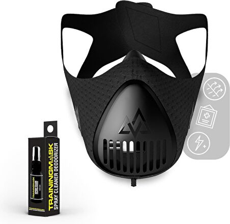 TRAININGMASK Egzersiz Eğitim Maskesi 3.0  - Sprey Temizleme